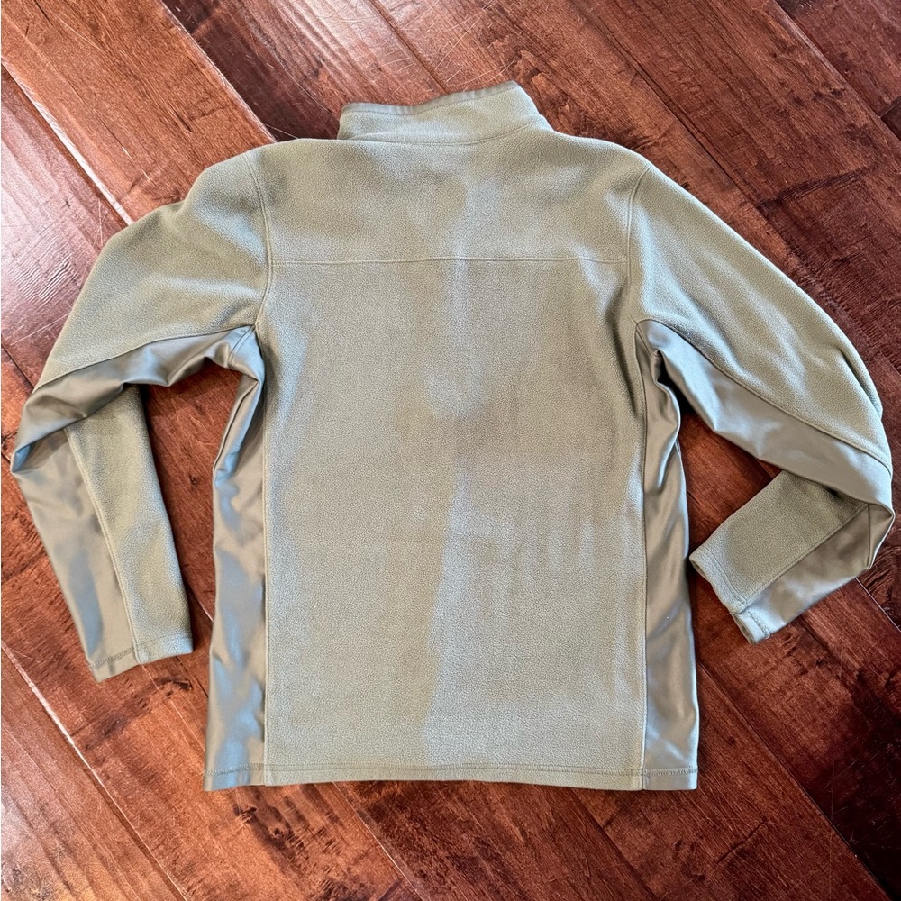 Columbia Size M Men's Olive Zip-Up Sweatshirt Softshell Fleece - Picture 2 of 6
